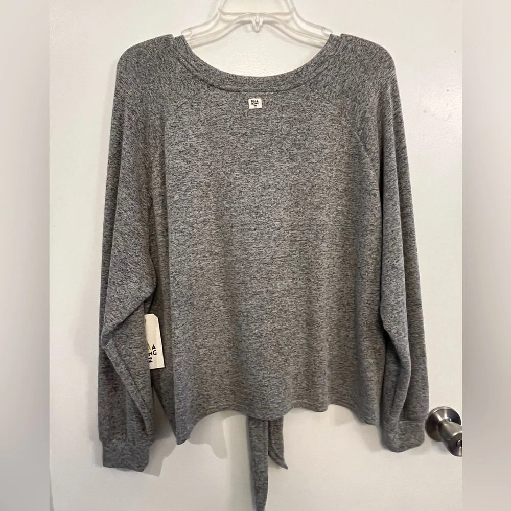 Billabong Women's Top, gray, new! oversized! - Picture 7 of 9